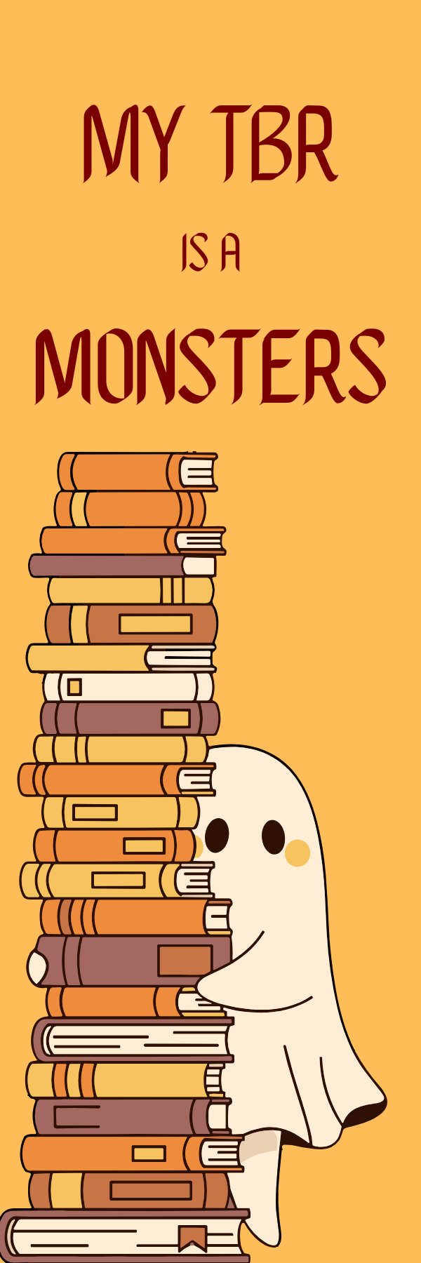 TBR Is a Monster Bookmark