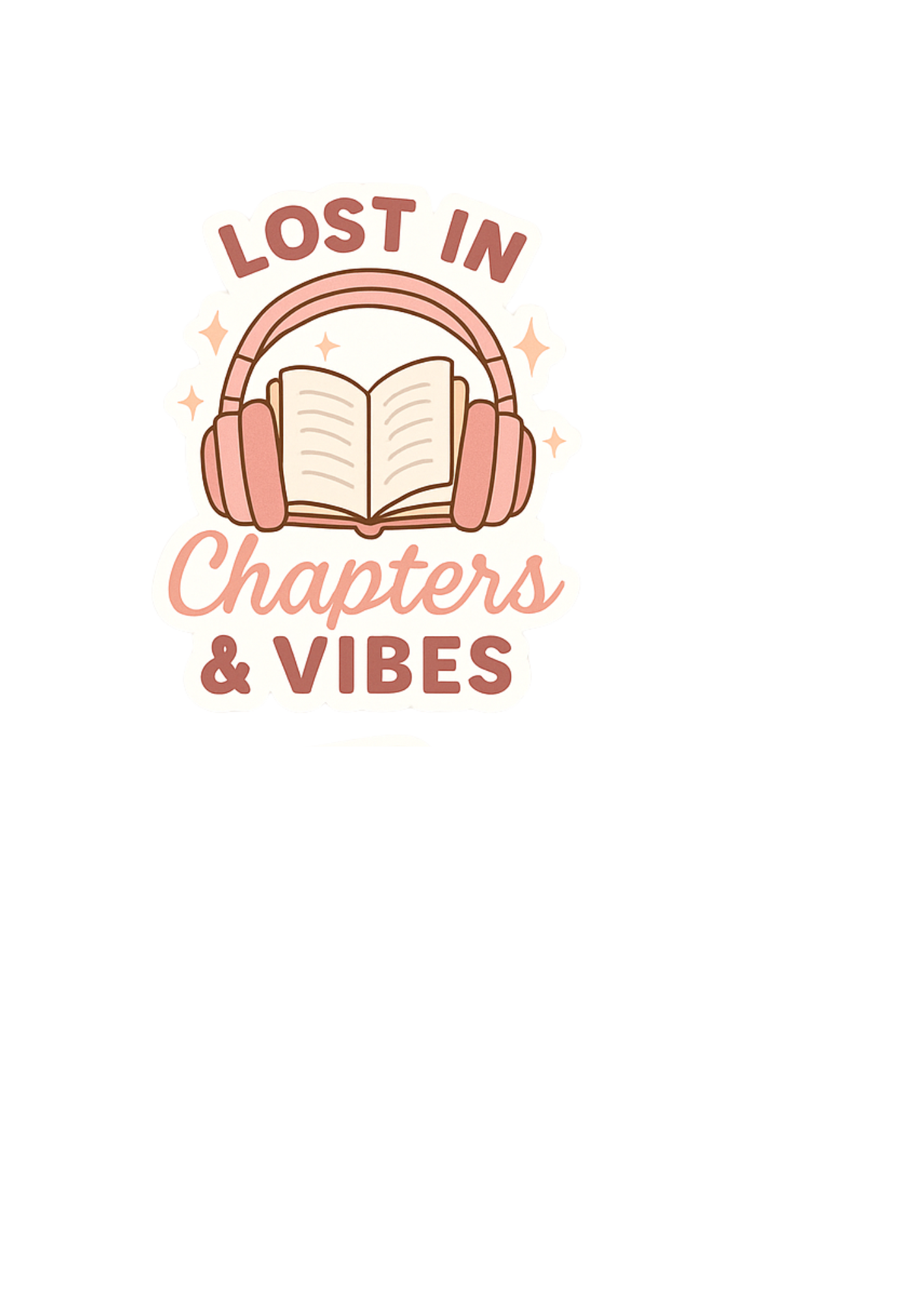 Lost in Chapters & Vibes Sticker