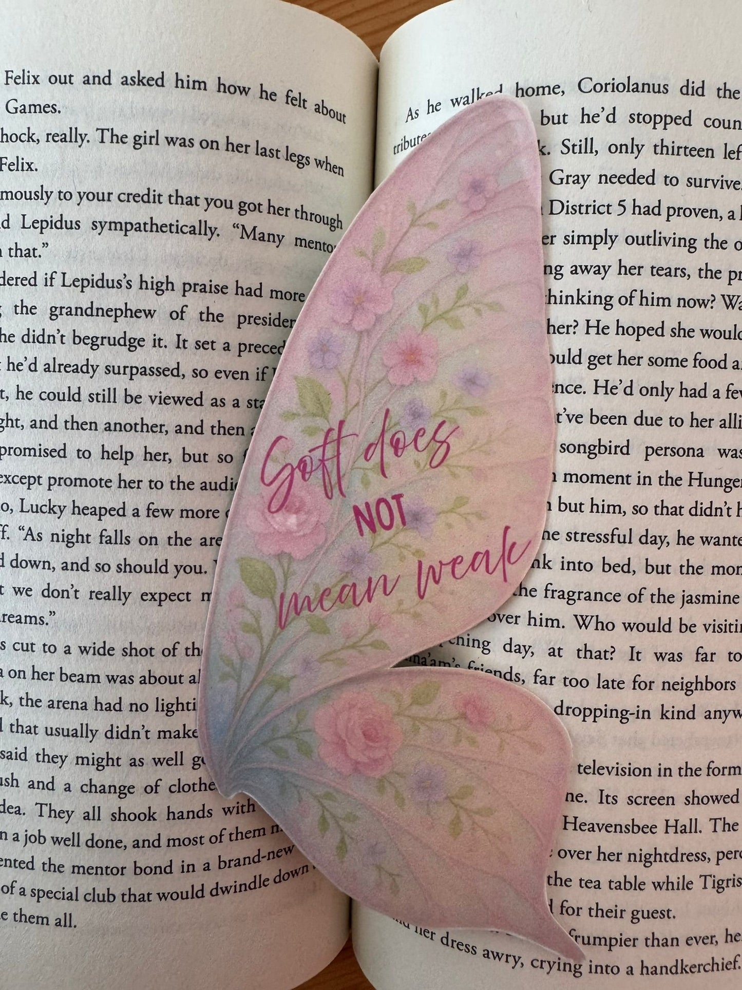 Floral Butterfly Wing Bookmark – Soft but Strong