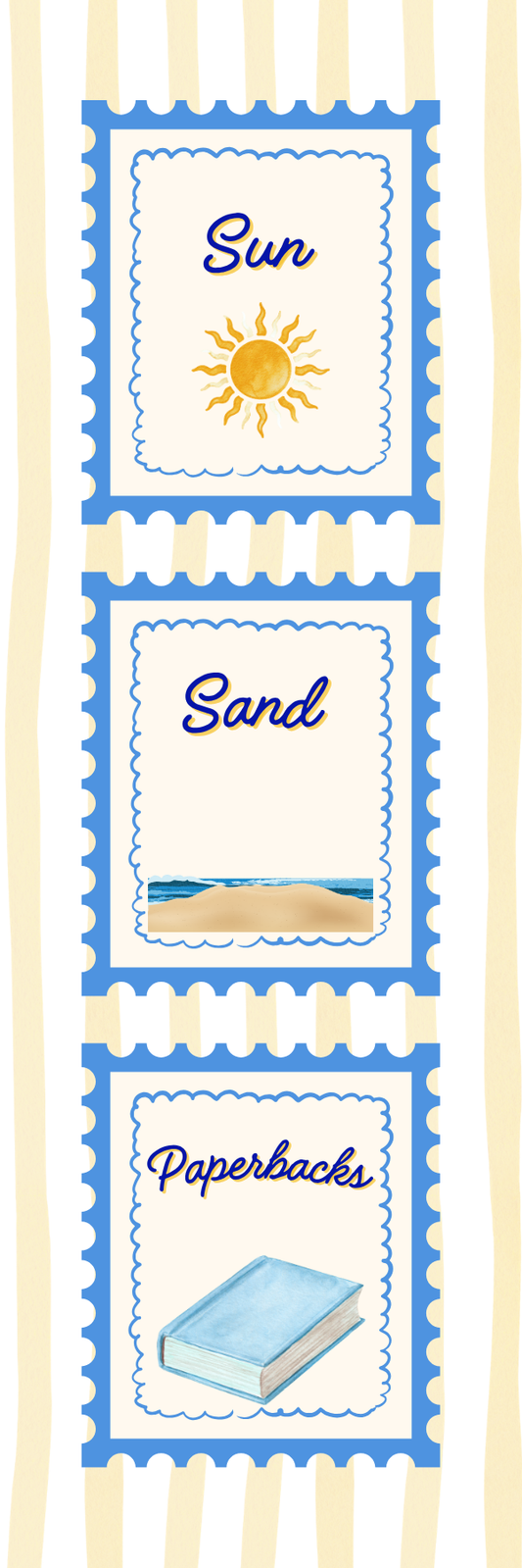 Sun, Sand, Paperback Bookmark