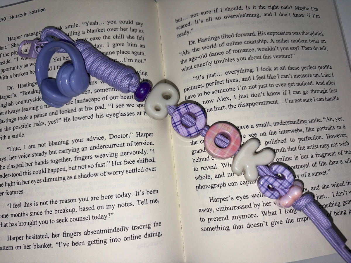 Large BOOKS Bag Charm