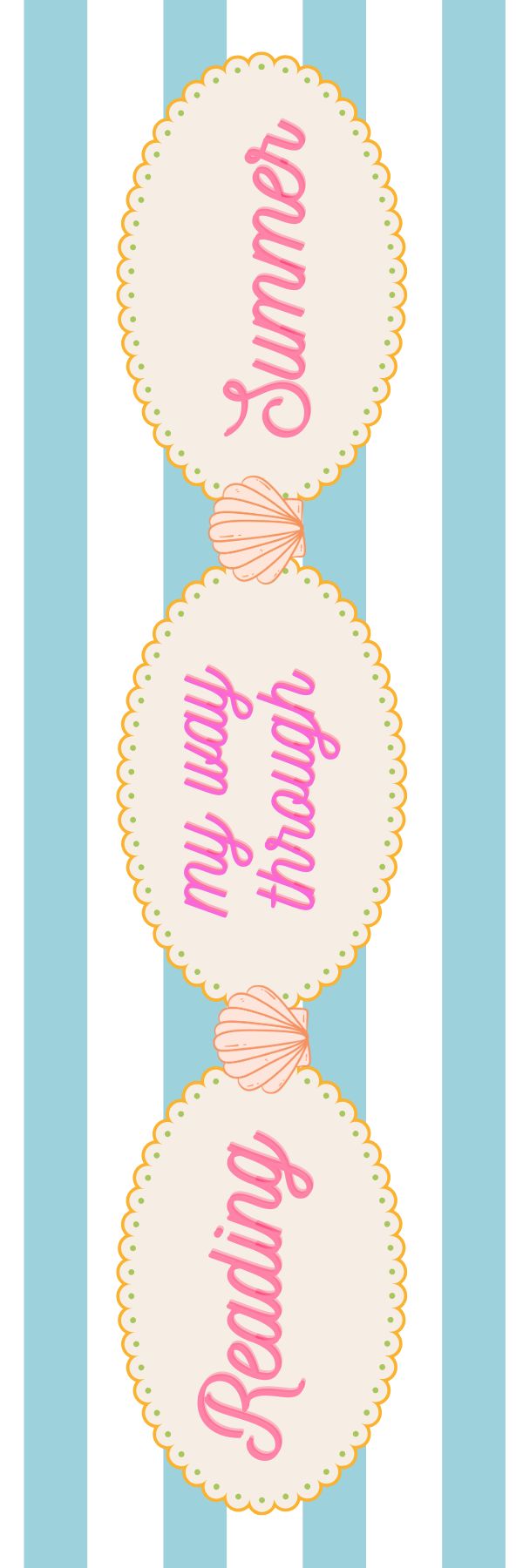 Reading Through Summer Bookmark