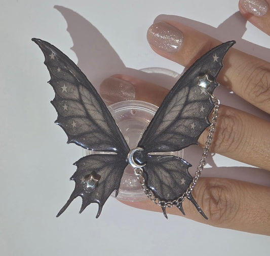 Midnight Starfall Butterfly Wing Grip – Adhesive Kindle & E-Reader Holder