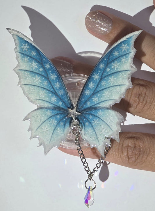 Winter Butterfly Wing Grip – Adhesive Kindle & E-Reader Holder