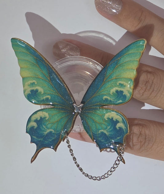 Summer  Butterfly Wing Grip – Adhesive Kindle & E-Reader Holder