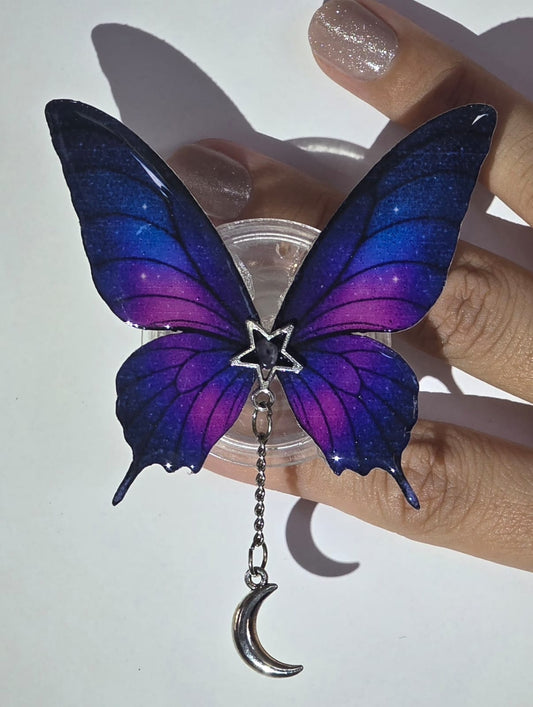 Night Butterfly Wing Grip – Adhesive Kindle & E-Reader Holder