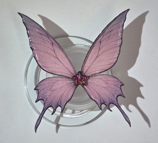 Lilac to violet Inspired Butterfly Wing Grip – Magnetic Kindle & E-Reader Holder