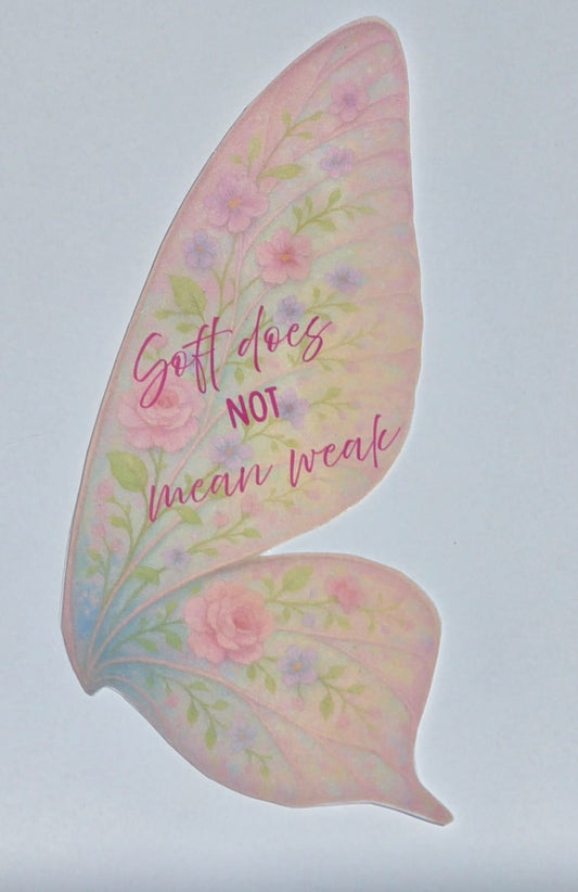 Floral Butterfly Wing Bookmark – Soft but Strong