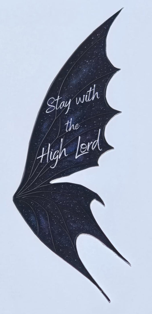 Galaxy Night Wing Bookmark – Starry Quote Edition