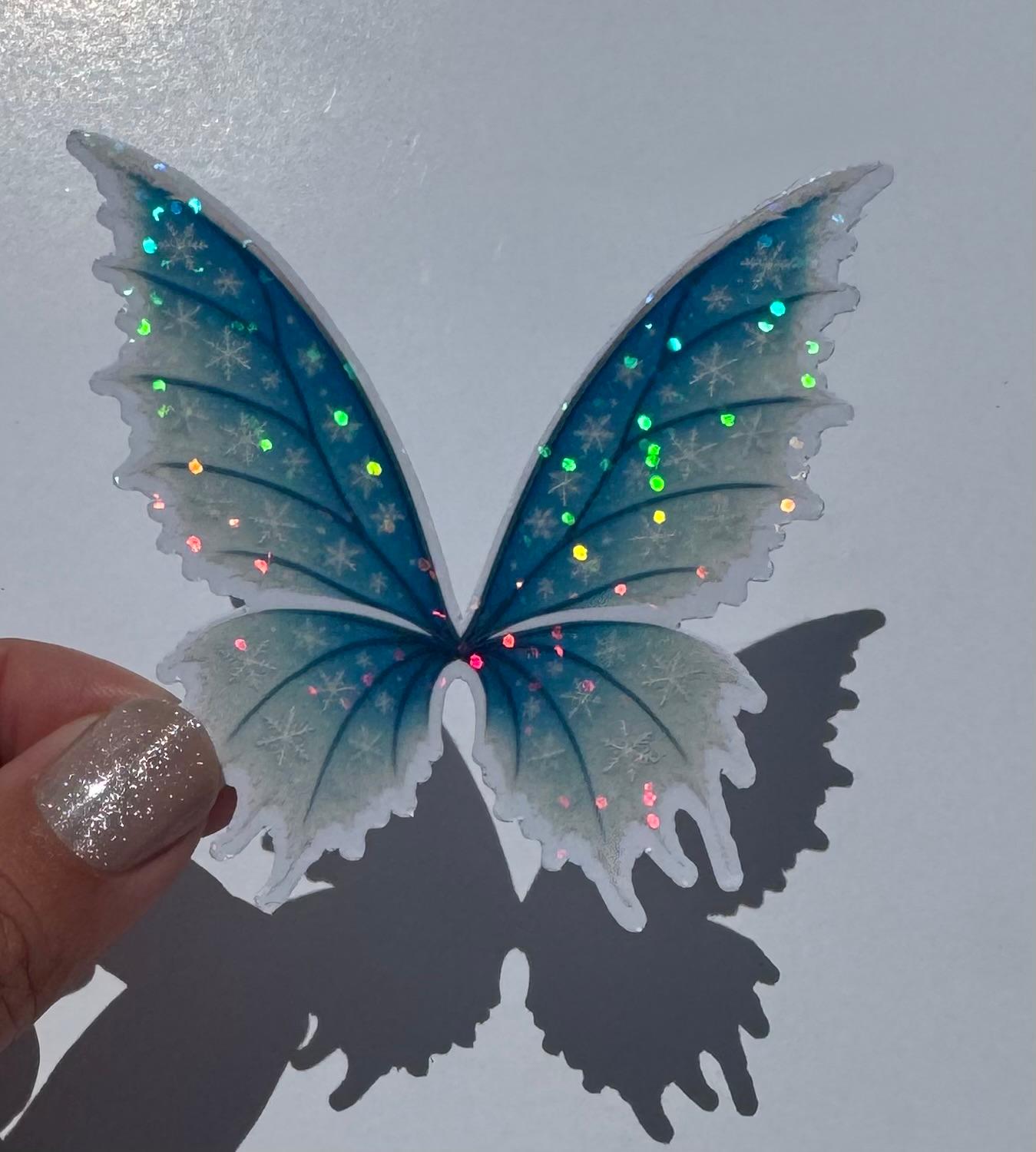 Winter Butterfly Wing Sticker
