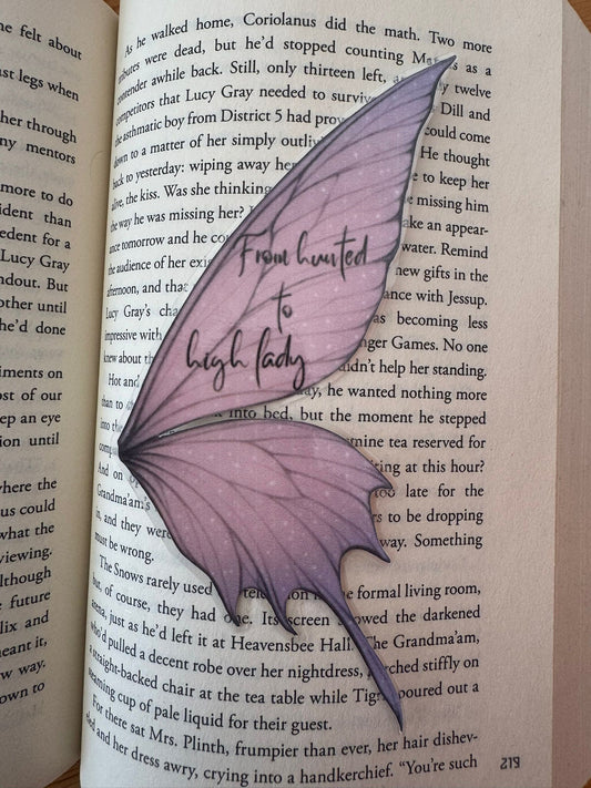 Lavender Butterfly Bookmark – Quote Edition