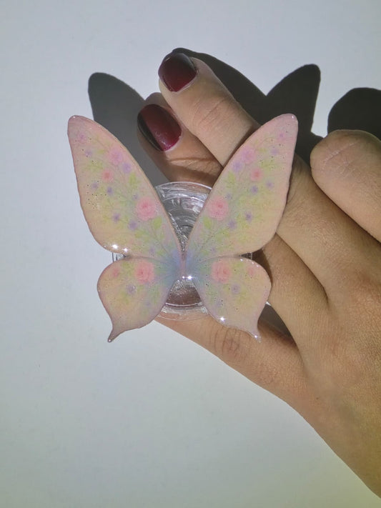 Floral Butterfly Wing-Adhesive Grip  Kindle & E-Reader Holder