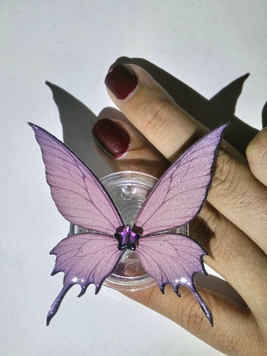 Lilac Butterfly Wing-Adhesive Kindle & E-Reader Holder