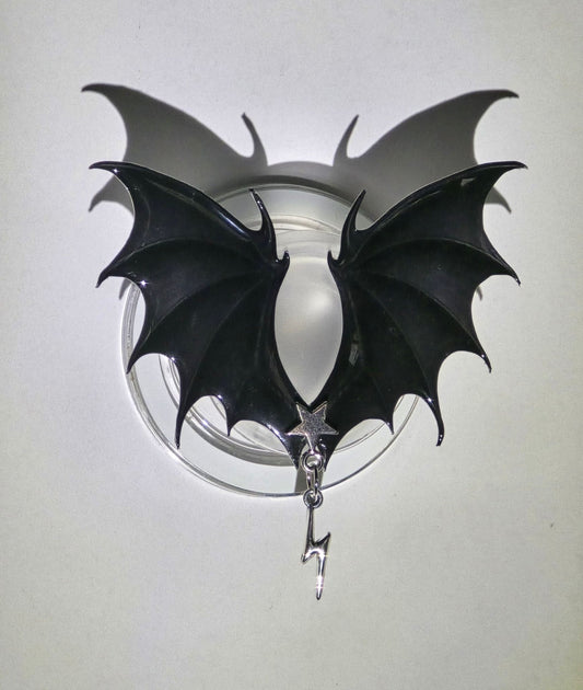 Black Dragon Wing-Magnetic Grip Kindle & E-Reader Holder