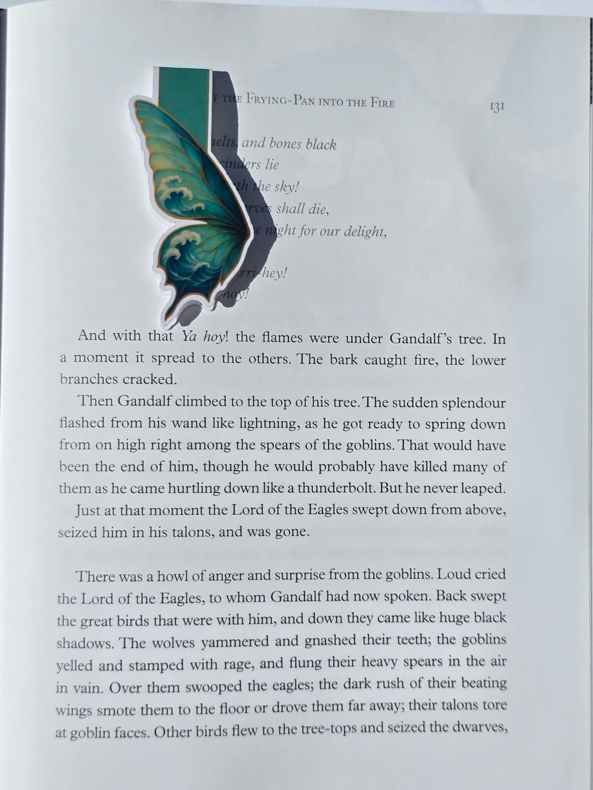 Summer Butterfly Wing Magnetic Bookmark