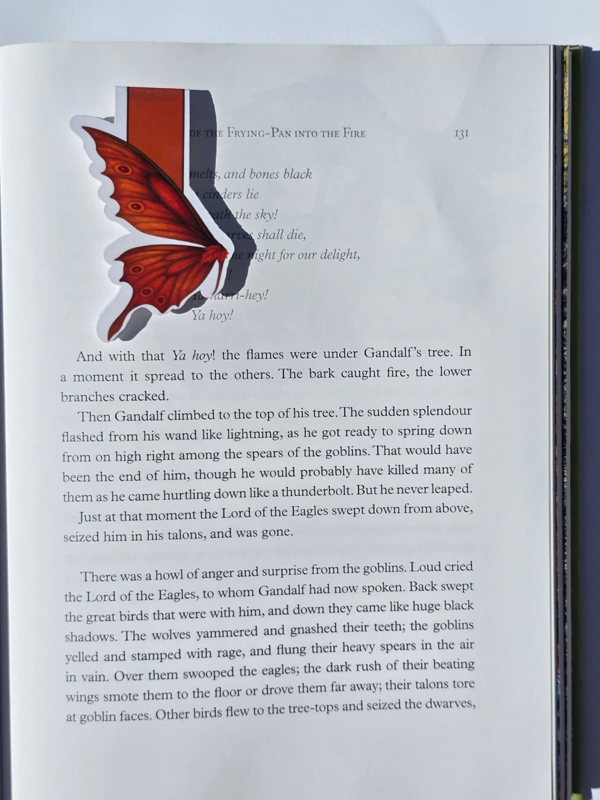Autumn Butterfly Wing Magnetic Bookmark