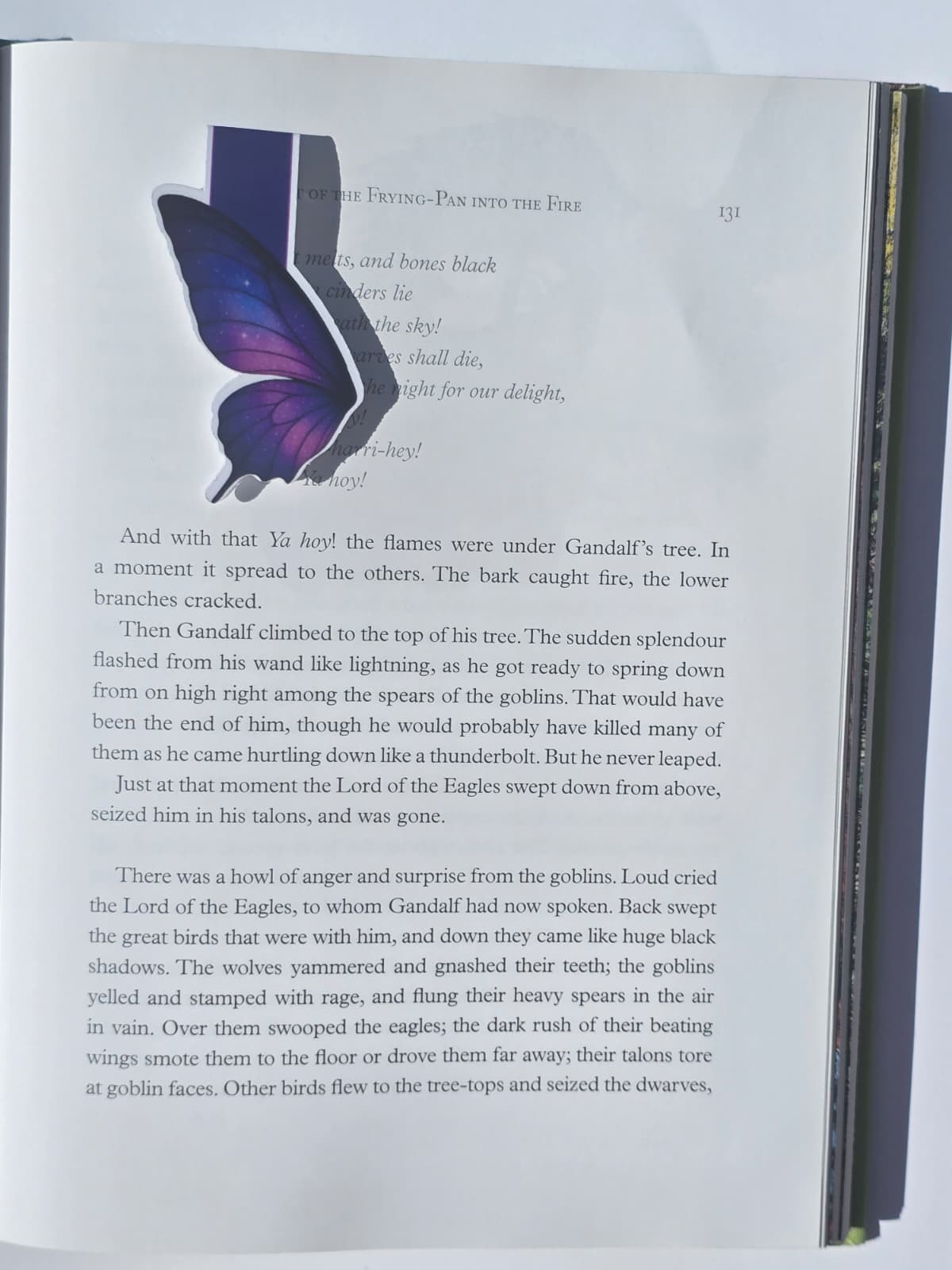 Night Butterfly Wing Magnetic Bookmark