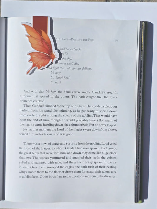 Dawn Butterfly Wing Magnetic Bookmark