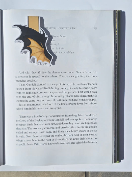 Two Dragons One Rider Magnetic Bookmark