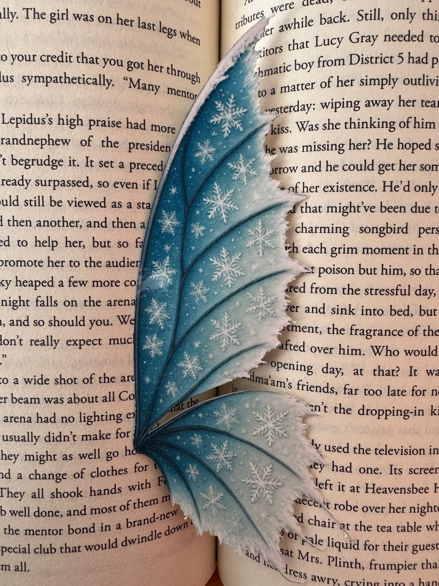 Winter Butterfly Wing Bookmark – Fantasy Bookish Inspired