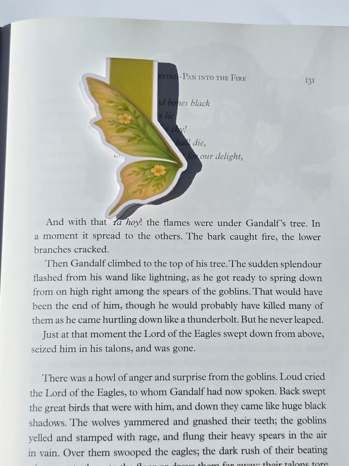 Spring Butterfly Wing Magnetic Bookmark