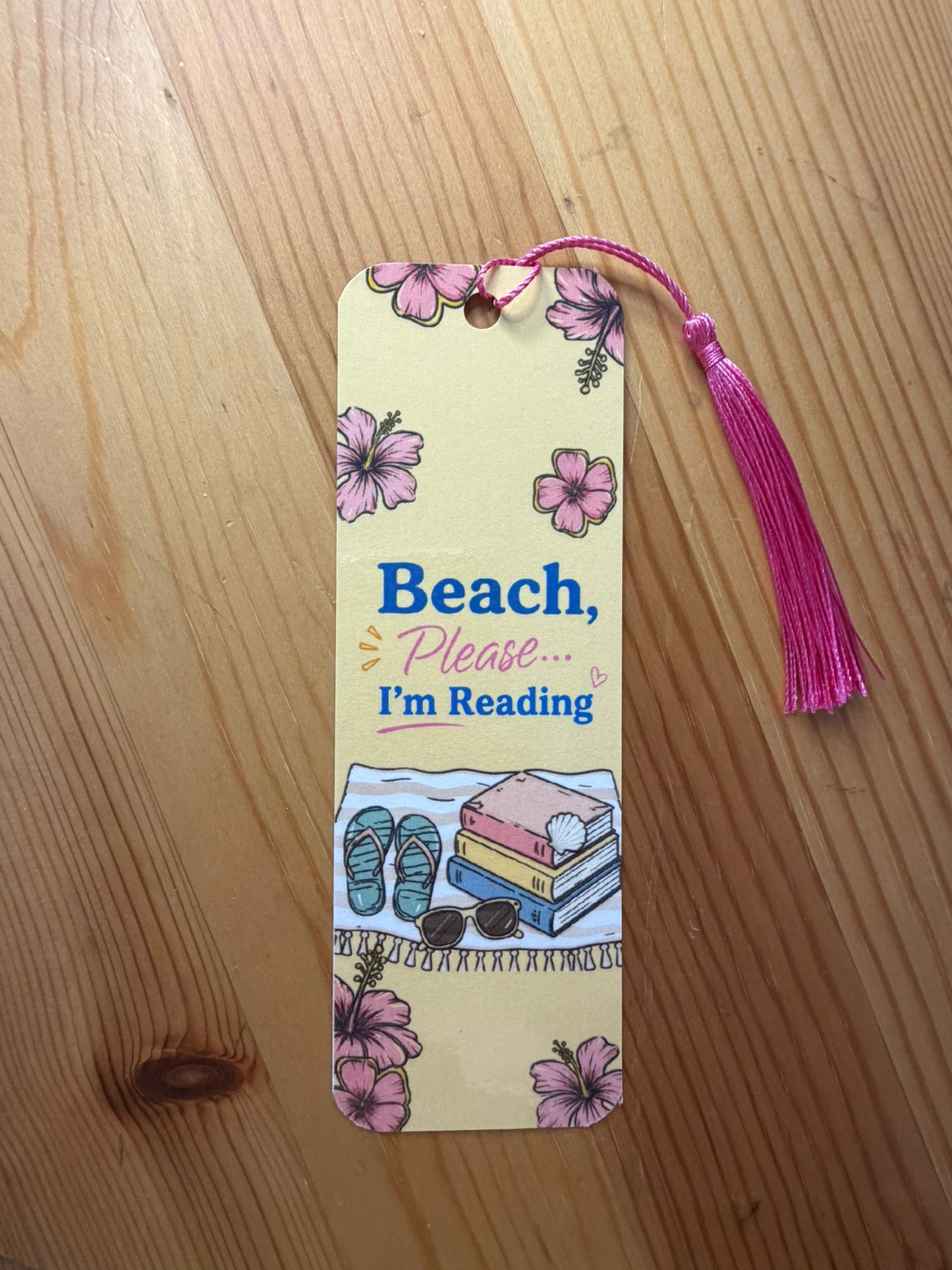 Beach, Please I'm Reading Bookmark