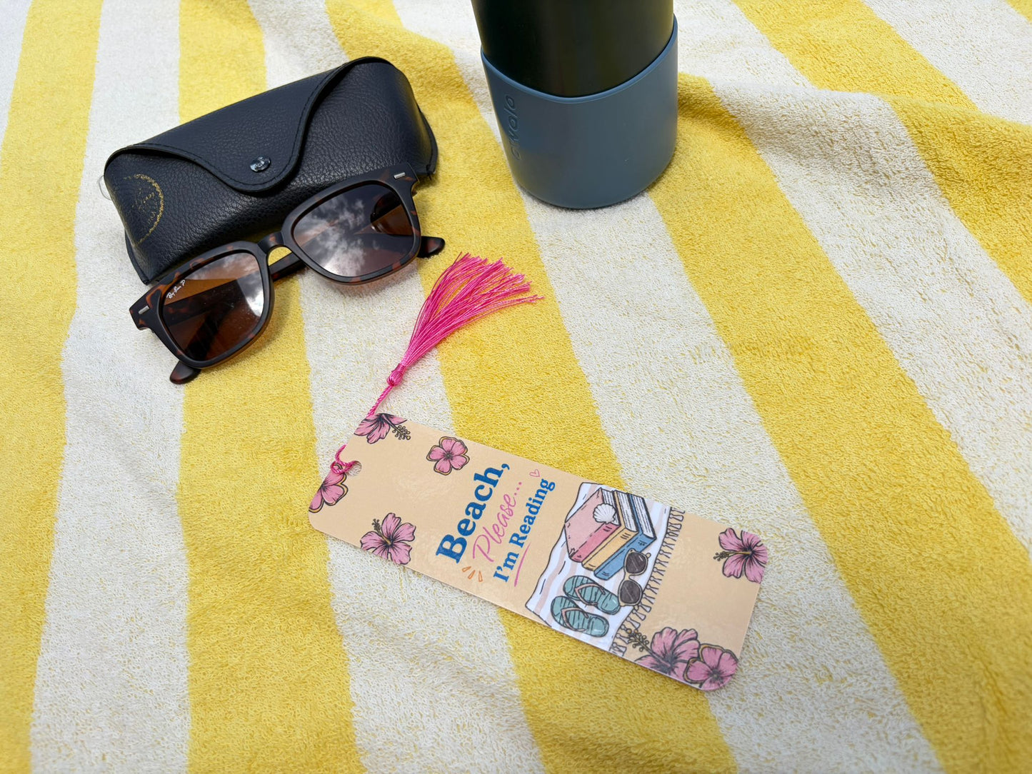 Beach, Please I'm Reading Bookmark